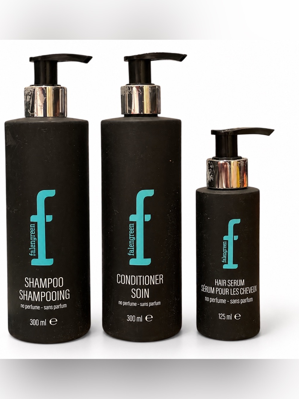 Falengreen Hair Care 3 Pc Set Shampoo Conditioner & Hair Serum Fragrance Free